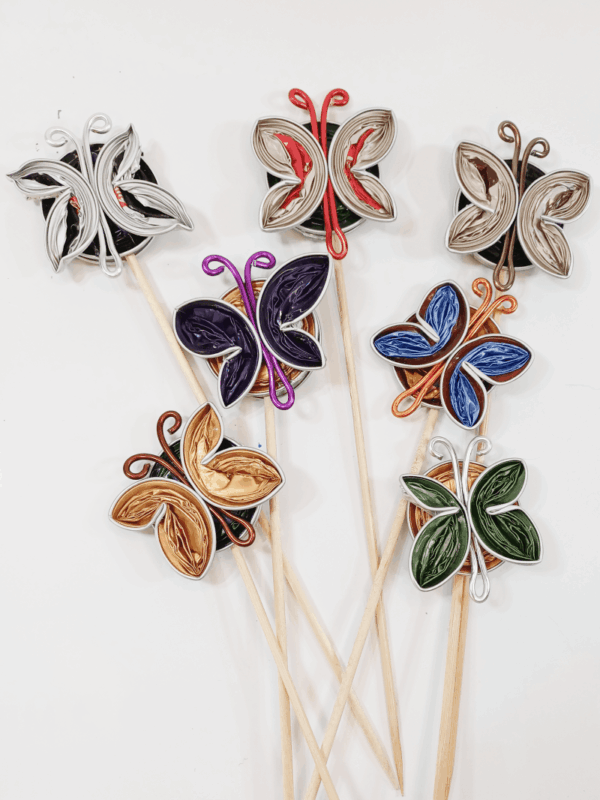 Schmetterling klein Blumenstecker